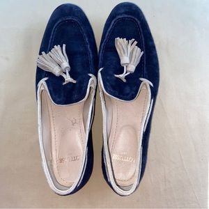 Lottusse Women's Blue Suede Tassel Loafers US 6 EU 36
